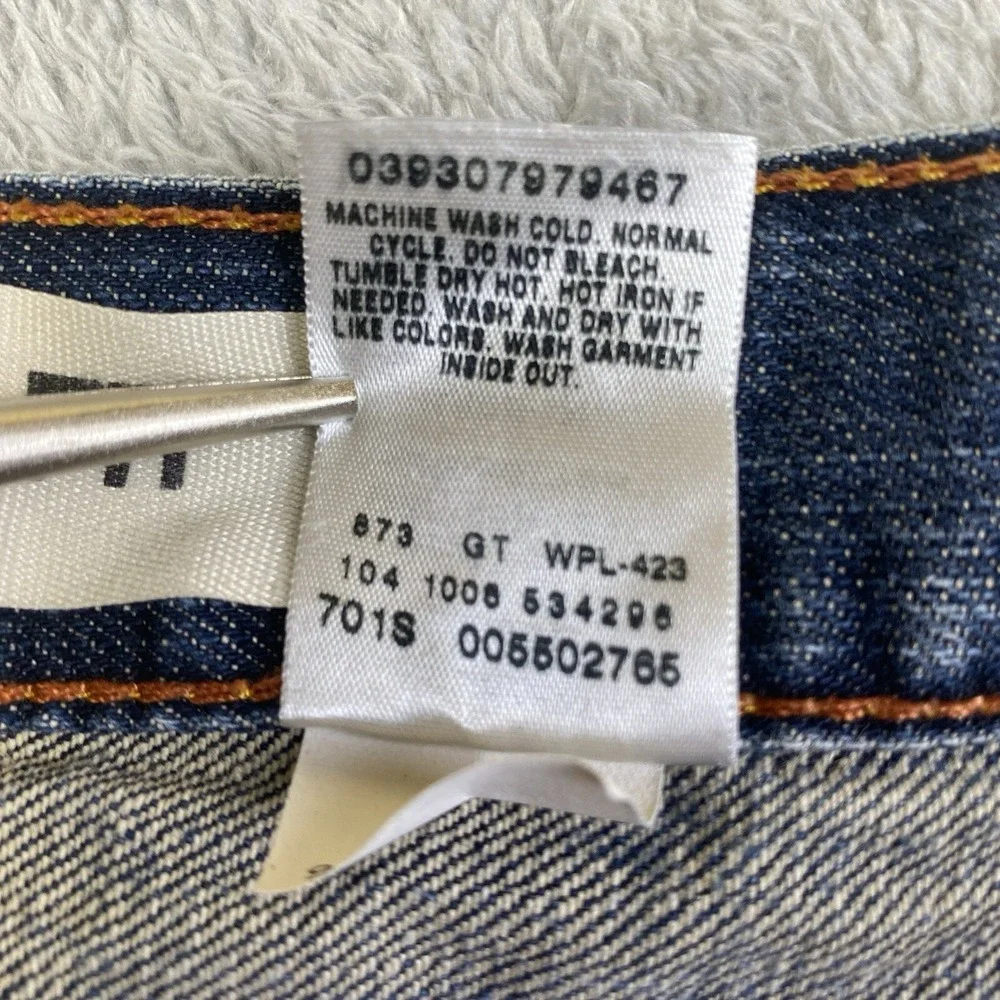 Levis 550 Jeans Men Sz 44x29 Blue Denim Relaxed Fit 100% Cotton Baggy Y2K VTG